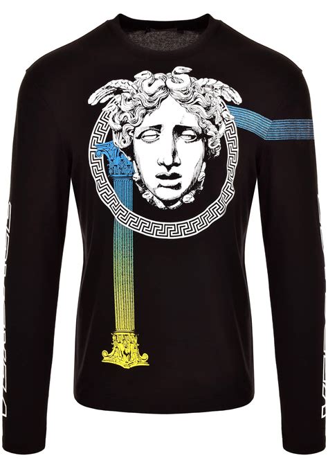 mens versace t shirt|versace long sleeve shirt men.